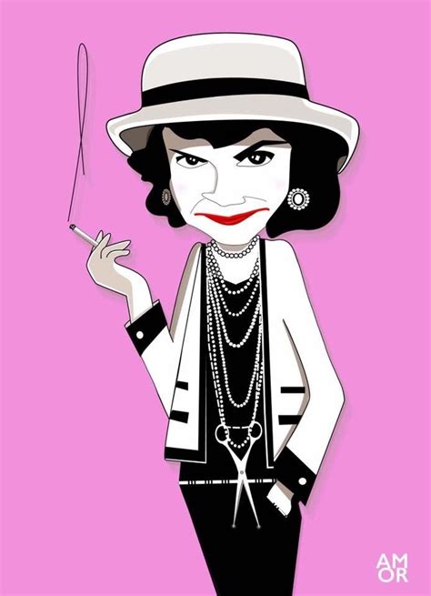 coco chanel caricatura|coco chanel jewellery.